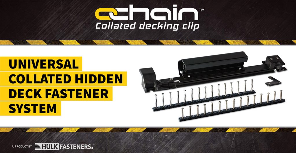 Eva-Last introduces Chain Collated Decking Clip to its Hulk Fasteners range in South Africa